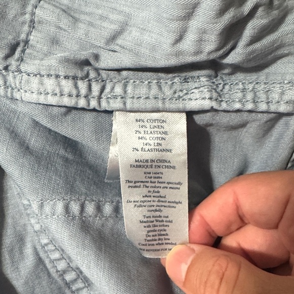 Faherty Blue Pants Men’s Size 42 Stretch Cotton Linen - Picture 5 of 13